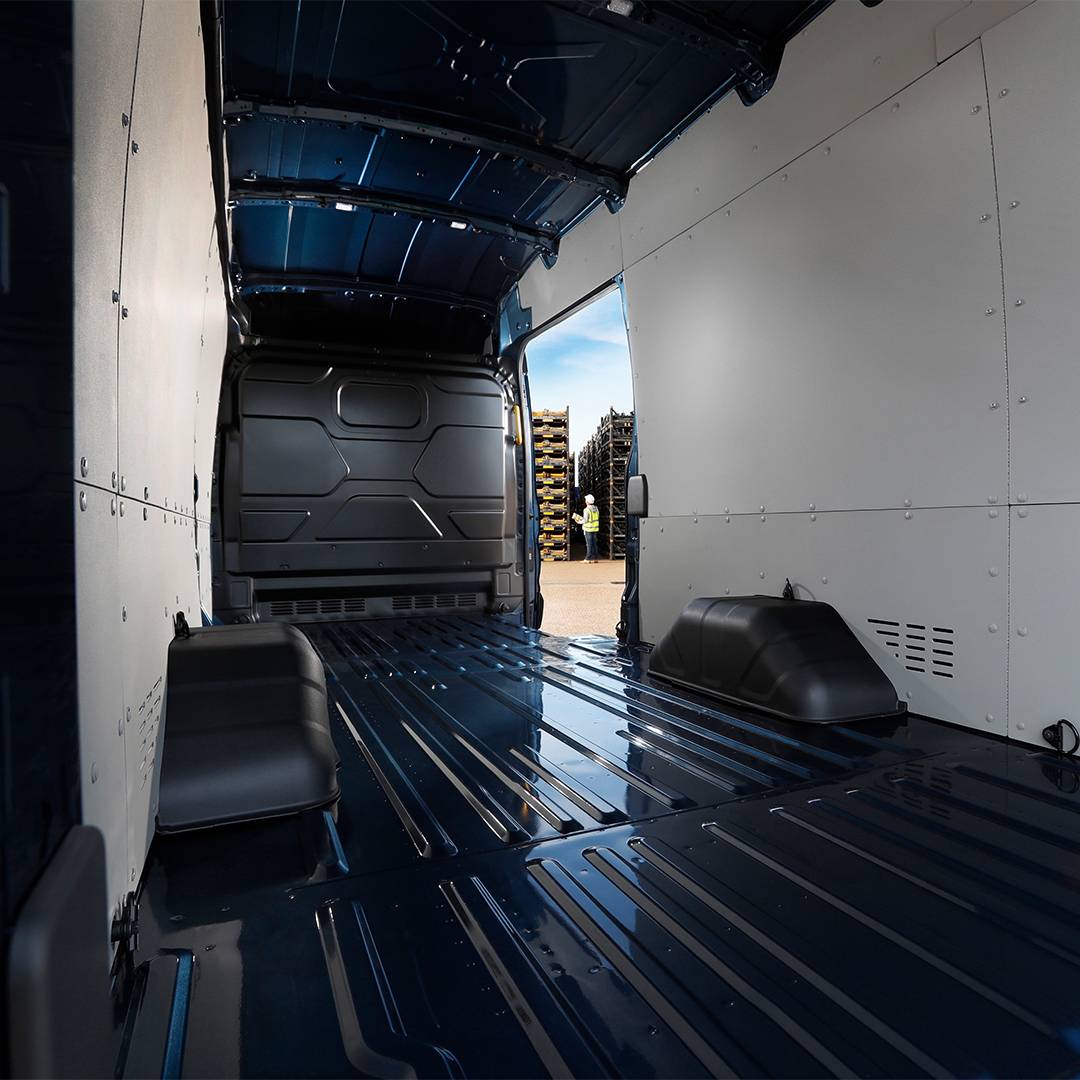 Inside a Ford Transit 5 Tonne