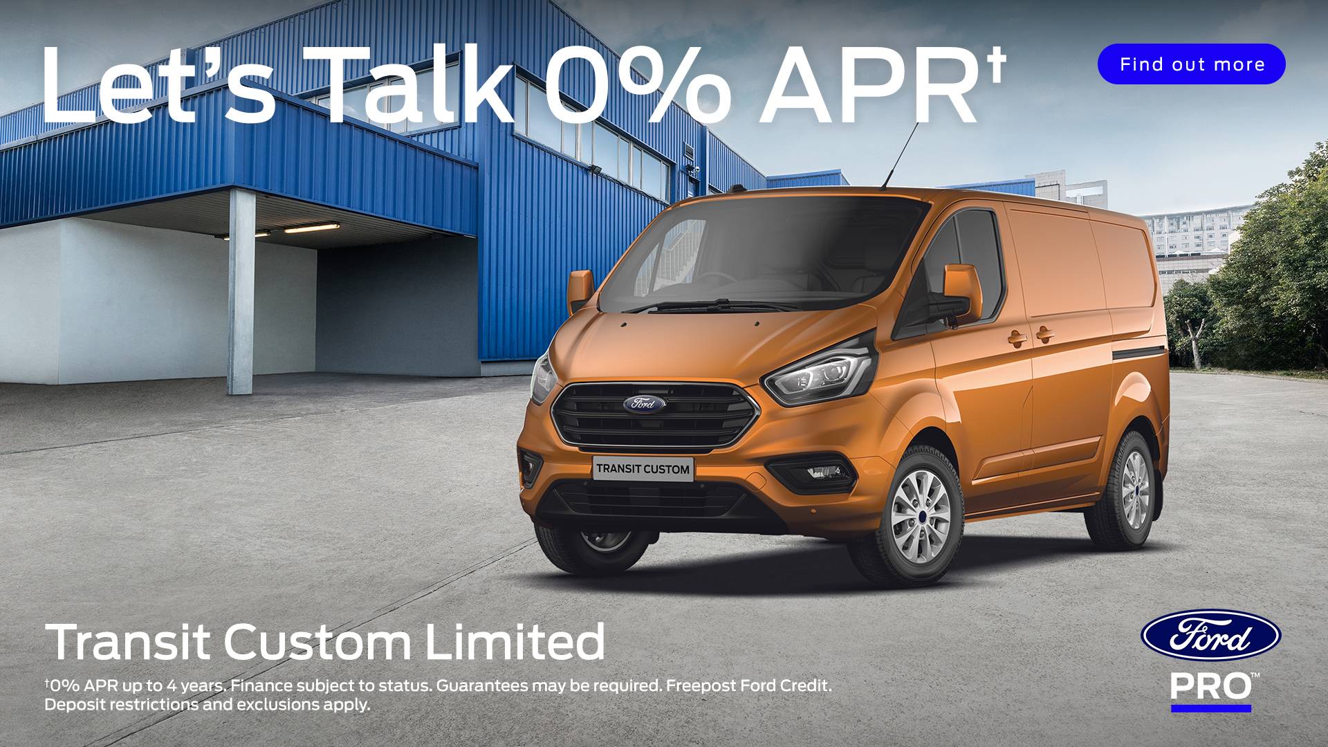 0% APR available on Ford Custom Limited