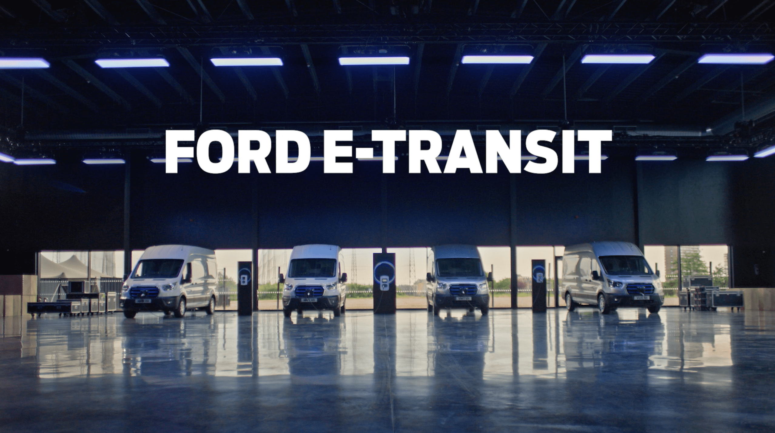 Ford E-Transit garage
